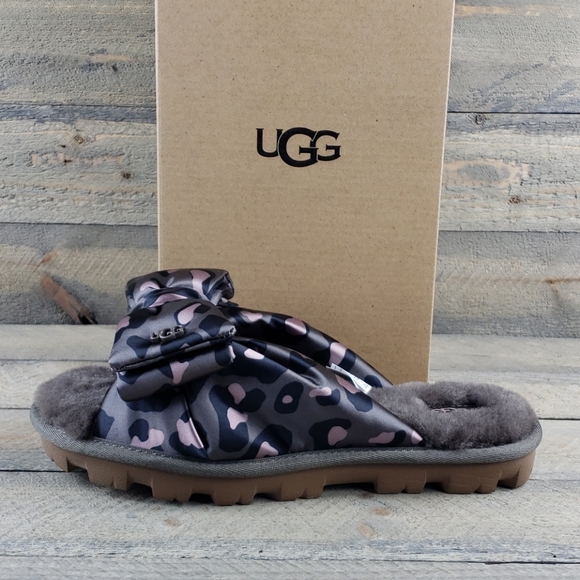 Lushette Leopard Lushette Puffer Slipper Ugg Lushette Puffer Leopard